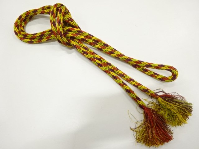 JAPANESE KIMONO / HAND-TIED OBIJIME